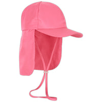 Girls pink legionnaire sun hat upf 50 size s xl right view sunpoplife