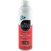 Kids Sunscreen Spray Spf 30 Water Resistant 6 Oz Bottle Allgood Products Sunpoplife