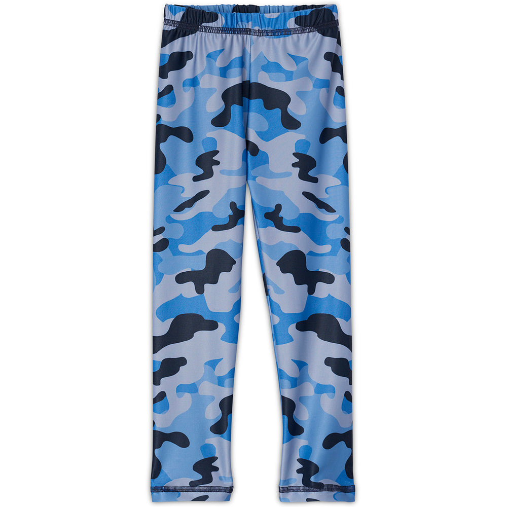 Blue Camo 2-pc Rash Guard Set UPF 50+ for Boys – Sun Pop Life