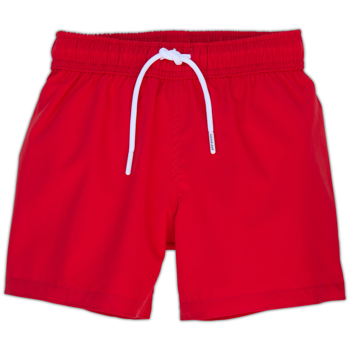 Red Swim Shorts for Boys UPF 50