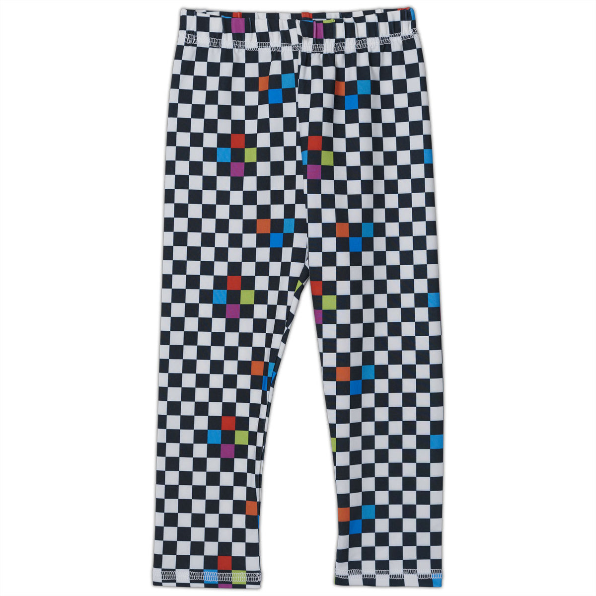 Checkerboard Hybrid Kids Leggings UPF 50+ – Sun Pop Life