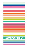 Happy Stripes Beach Towel Sun Pop Life®