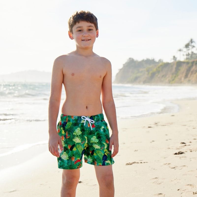  Youth Boys Swim Trunks Breathable Boys Swim Suit Beach