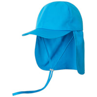 Kids Blue Legionnaire Sun Hat Upf 50 Size S Xl Unisex Boys Girls Blue Left View Sunpoplife