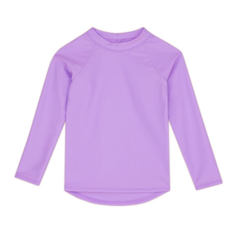 Kids Long-Sleeve Rashguard Top UPF 50+ in Lavender