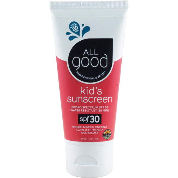 Kids Sunscreen Lotion Spf 30 Water Resistant 3 Oz Tube Allgood Products Sunpoplife