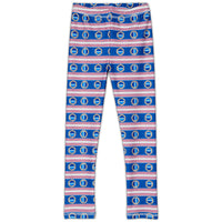 Mariner Hybrid Leggings Upf50 Kids Boys Girls Size 2 6 Red White Blue Stripes Denim Unisex Modern Mariner Sunpoplife