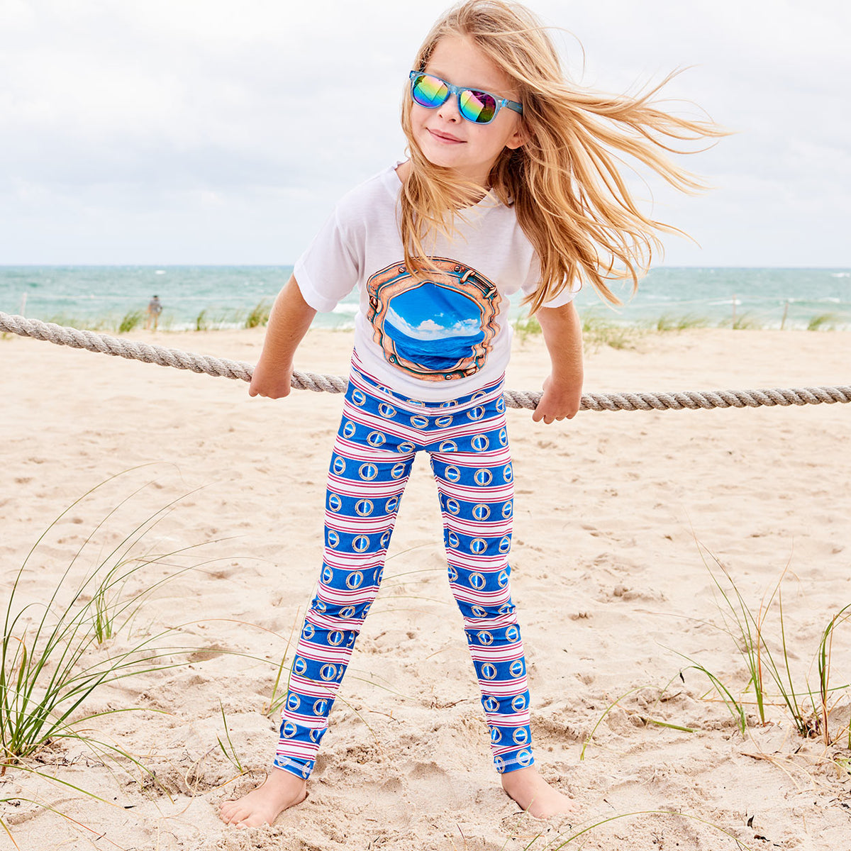 Mariner Hybrid Youth Leggings UPF 50+ – Sun Pop Life