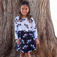 Owls Dress Girls Size 2 12 Black White Moisture Wicking Smiling Girl On The Beach Standing In Front Of A Tree Sunpoplife