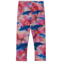 Pink Dolphin Hybrid Kids Leggings UPF 50+