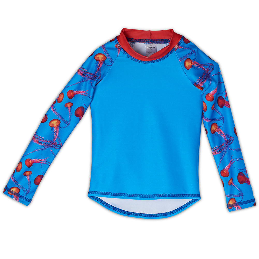 Red Jellyfish 2-pc Rash Guard Set UPF 50+ for Boys – Sun Pop Life