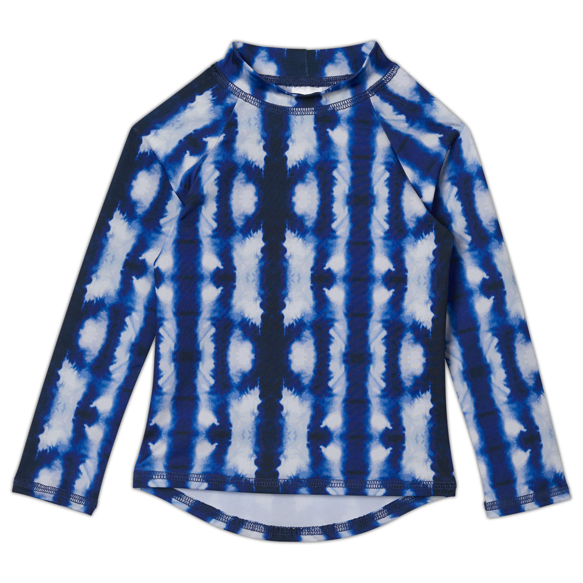 Shibori Long Sleeve Rash Guard Top UPF 50+ for Kids 