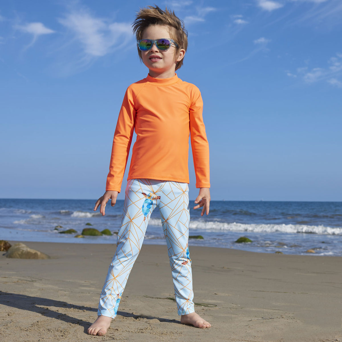 Turtle Hybrid Youth Leggings UPF 50+ for Boys 